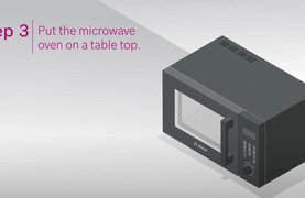 Быстрая установка микроволновки Bosch