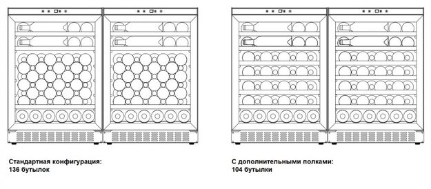 Винный шкаф Dometic B68G Double Basic (preview 2)