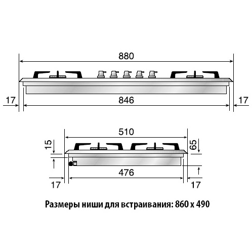Варочная панель Ilve HP95PC (preview 3)