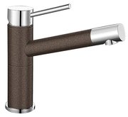 Смеситель Blanco Alta compact chrome/Silgranit белый фото 2
