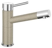 Смеситель Blanco Alta compact chrome/Silgranit песочный фото