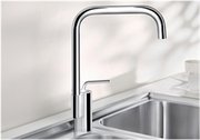 Смеситель Blanco Ajaris chrome/silgranit алюметаллик фото