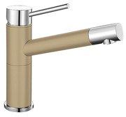 Смеситель Blanco Alta compact chrome/Silgranit шампань фото