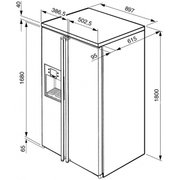 Холодильник Smeg SBS800A1 фото 4