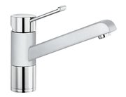 Смеситель Blanco Zenos chrome/Silgranit белый фото