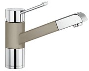 Смеситель Blanco Zenos-S chrome/Silgranit серый беж фото