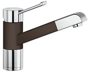 Смеситель Blanco Zenos-S chrome/Silgranit кофе фото