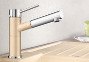 Смеситель Blanco Alta-S compact chrome/Silgranit белый фото 3