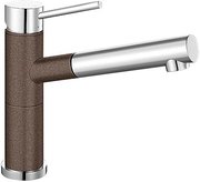Смеситель Blanco Alta-S compact chrome/Silgranit кофе фото