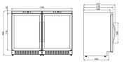 Винный шкаф Dometic B68G Double Basic фото 3