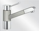 Смеситель Blanco Zenos-S chrome/Silgranit жемчужный фото