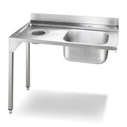 Стол с мойкой и отверстием для слива Smeg WT01L-1 фото