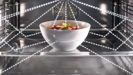 Микроволновое приготовление без поворотного стола с волновым рассеивателем (Stirrer)